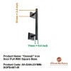 "Dannah" Iron Door Pull With Square Base